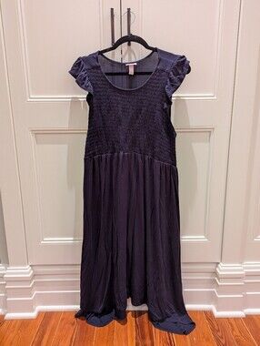 Isabel Navy Blue Maternity Dress